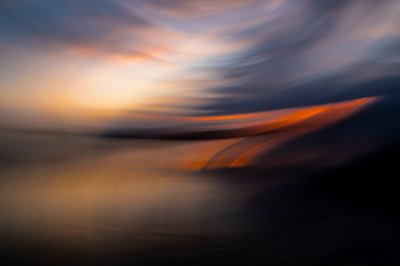 Lebhafte Sonnenuntergangsbewegungsunschärfe von Franco Tessarolo