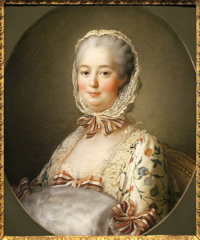Porträt der Marquise von Pompadour (Jeanne Antoinette Poisson) von Francois Hubert Drouais