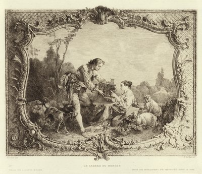 Das Geschenk des Hirten von Francois (after) Boucher