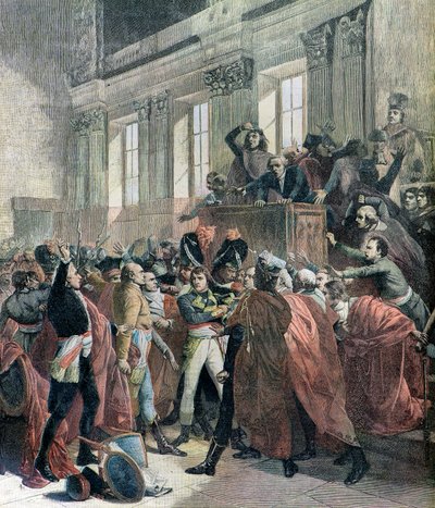 Bonaparte zur Rede gestellt von Francois (after) Bouchot