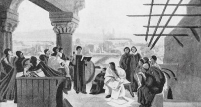 Die Schule von Abelard von Francois (after) Flameng