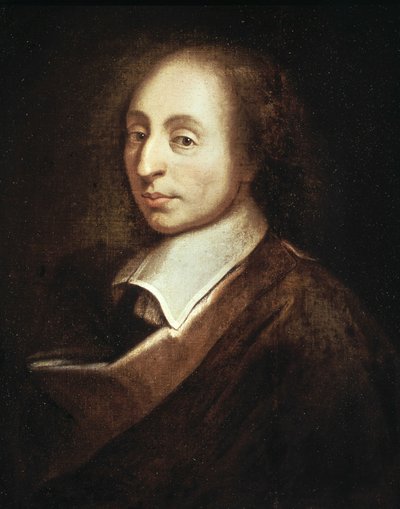 Porträt von Blaise Pascal - Gemälde von François Quesnel von Francois (after) Quesnel