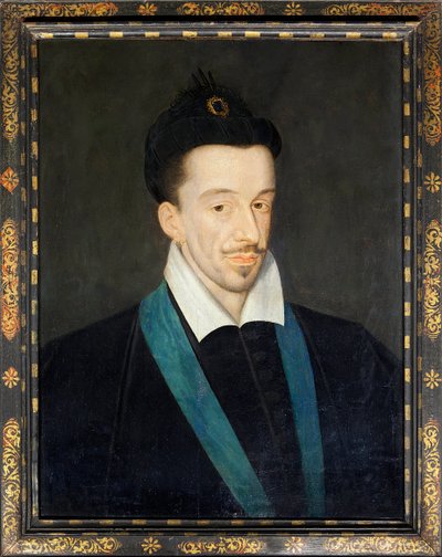 Porträt des französischen Königs Heinrich III. (1551-1589), ca. 1582-86 von Francois (attr.to) Quesnel