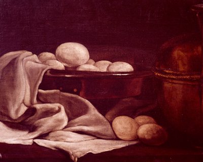 Stillleben mit Brie-Käse, Detail von François Bonvin