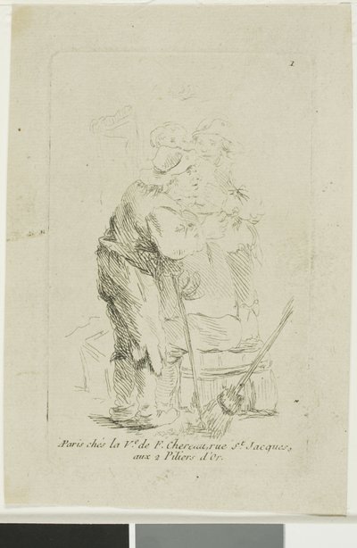 Ein schlecht gekleideter Bauer von François Boucher