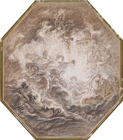 Aurora kündigt die Ankunft der Morgensonne an, ca. 1765 von Francois Boucher