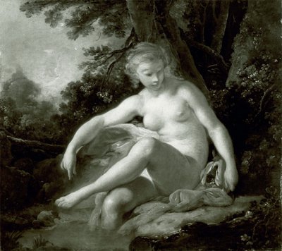 Badende Nymphe von François Boucher