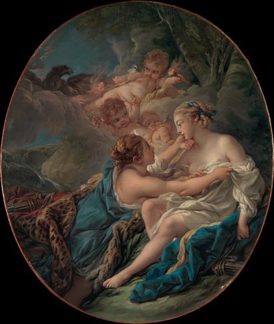Jupiter in der Gestalt von Diana und Kallisto von François Boucher