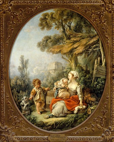 Die glückliche Mutter von François Boucher