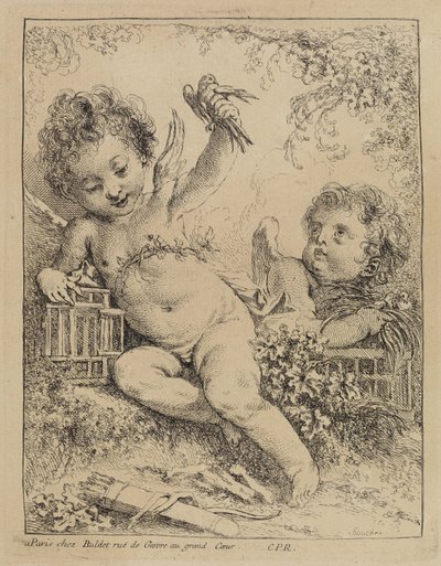 Die eingesperrte Turteltaube von François Boucher