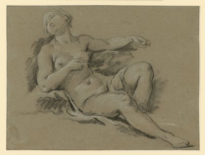 Lagernde weibliche Aktfigur von François Boucher