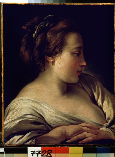 Porträt eines jungen Mädchens von François Boucher