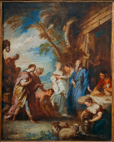 Rebecca erhält von Eliezer die Geschenke Abrahams von François Boucher