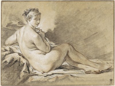 Studie eines weiblichen Aktes - François Boucher (1703-1770) von François Boucher