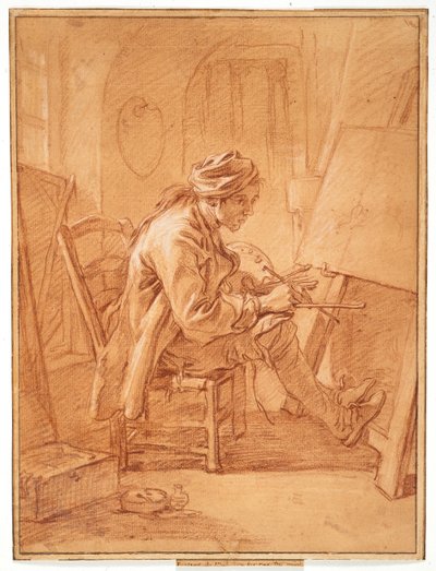 Der Künstler in seinem Atelier von François Boucher