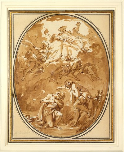 Die Taufe Christi von François Boucher