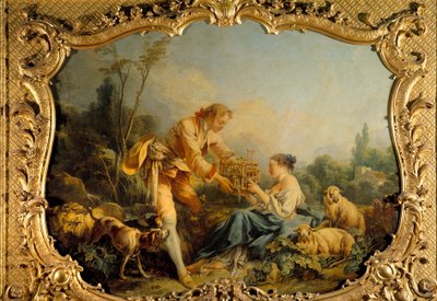 Die gefällige pastorale Szene (Francois Boucher) von François Boucher