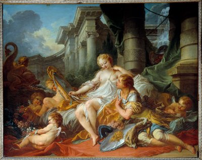 Die Liebe von Renaud und Armide, Illustration einer Szene aus „Das befreite Jerusalem“ von Torquato Tasso von François Boucher
