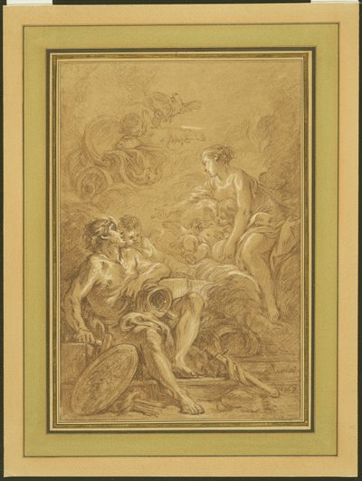 Venus befiehlt Vulkan, Waffen für Aeneas zu schmieden von François Boucher