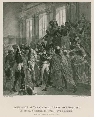 Bonaparte im Rat der Fünfhundert von Francois Bouchot