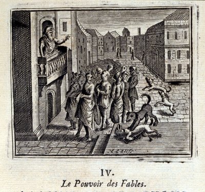 Die Macht der Fabeln. Fabeln von Jean de La Fontaine. Illustration von François Chauveau. Ausgabe von 1728. von Francois Chauveau
