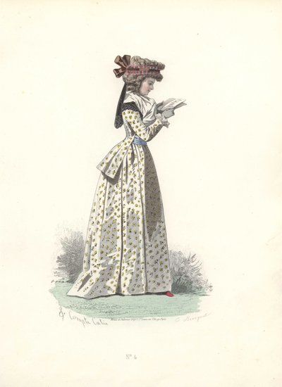 Frau, die ein Buch liest, Ära von Marie Antoinette von Francois Claudius Compte Calix