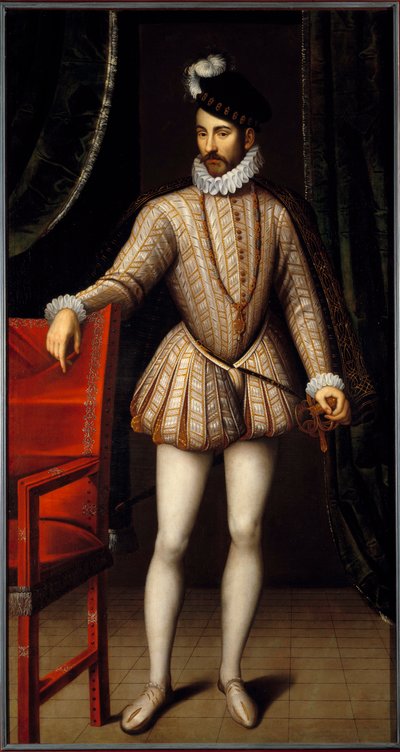 Ganzkörperporträt von Karl IX., König von Frankreich von François Clouet