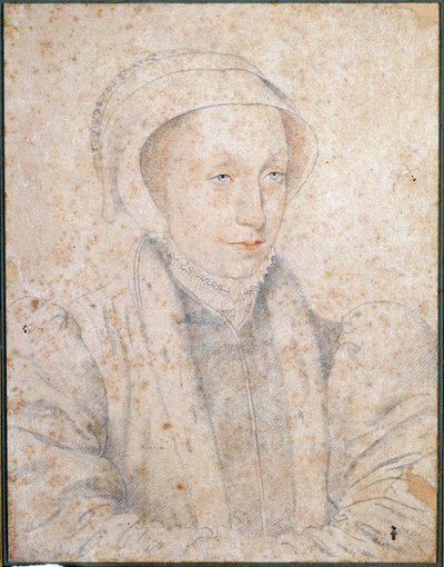 Porträt von Marie Stuart Agee (1542-1587), Königin von Frankreich und Schottland von François Clouet