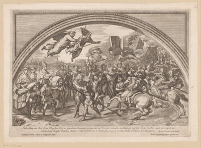 Begegnung zwischen Papst Leo I. dem Großen und Attila dem Hunnen von Francois Collignon