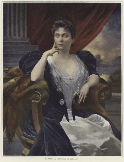 Porträt von Madame la Comtesse de Kersaint von Francois Flameng