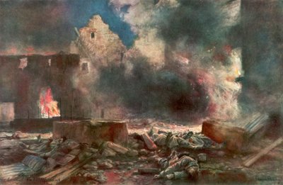 Der Lessard-Hof, zwischen Marizy und Neuilly Saint Front, Frankreich, 18. Juli 1918 von Francois Flameng