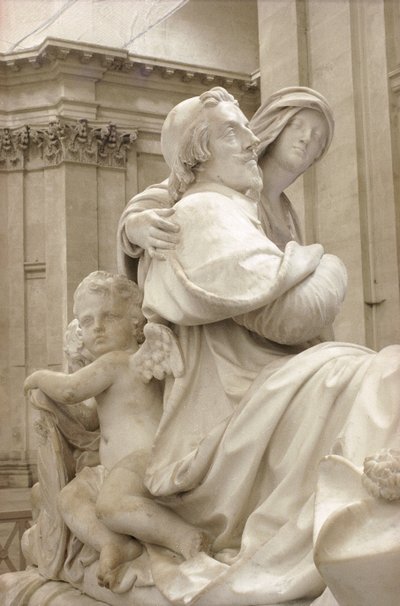 Detail des Grabmals von Armand-Jean du Plessis, Kardinal Richelieu 1585-1642, 1694 (Detail) von Francois Girardon