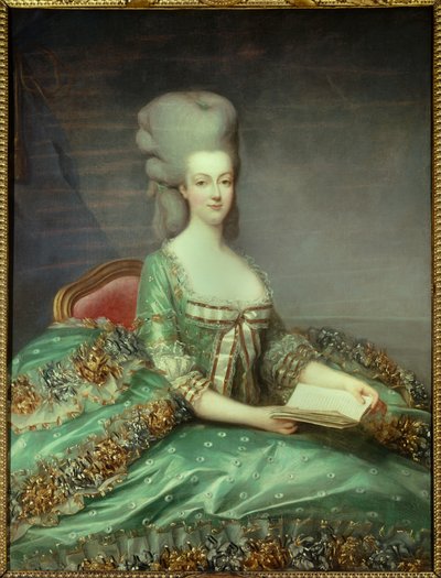 Porträt von Marie Antoinette (1755-1793), Königin von Frankreich. Gemälde von Francois Hubert Drouais (1727-1775) 18. Jahrhundert von Francois Hubert Drouais