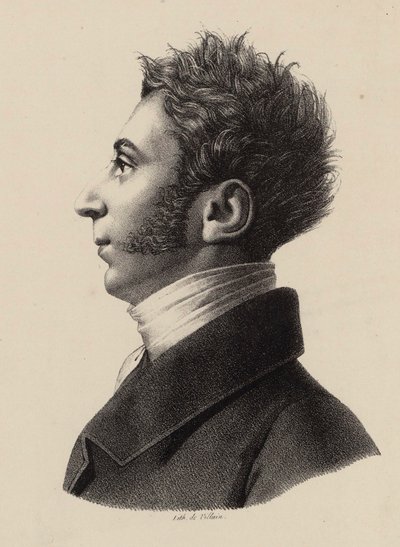 Porträt von Franz Xavier Wolfgang Mozart 1791-1844, 1820er Jahre von Francois Le Villain