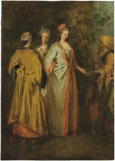 Die Wahrsagerin von Francois Louis Joseph (attr. to) Watteau
