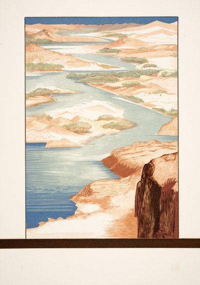 Illustration aus Prométhée Enchaîné von Aeschylus, veröffentlicht 1941 von Francois Louis Schmied