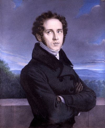 Porträt von Vincenzo Bellini von Francois Millet