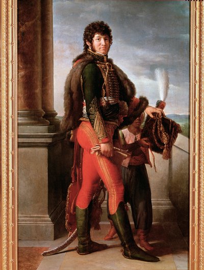 Porträt von Joachim Murat in Husarenuniform, Detail von Baron François Pascal Simon Gérard