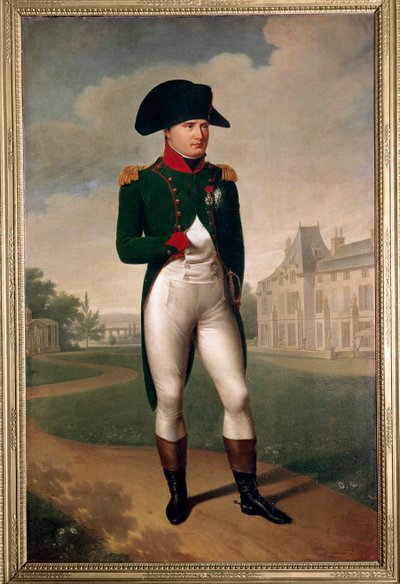 Porträt von Napoleon Bonaparte (1769-1821) vor dem Schloss Malmaison von Baron François Pascal Simon Gérard