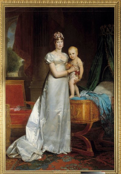 Porträt der Kaiserin Marie Louise (1791-1847) und des Königs von Rom von Baron François Pascal Simon Gérard