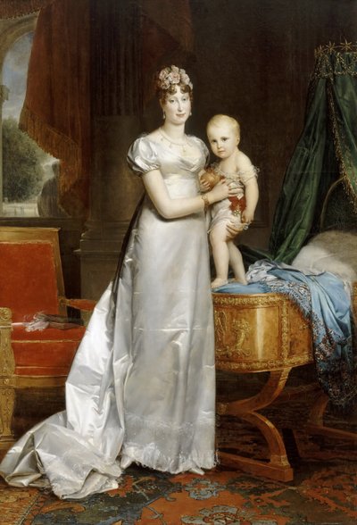 Kaiserin Marie-Louise mit dem König von Rom von Francois Pascal Simon Gerard