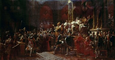 Die Krönung von Karl X. von Frankreich in Reims, 29. Mai 1825 von Francois Pascal Simon Gerard
