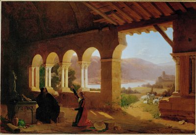 Die Einsiedelei von Vaucouleurs von Francois Richard (1777 1852) Fleury