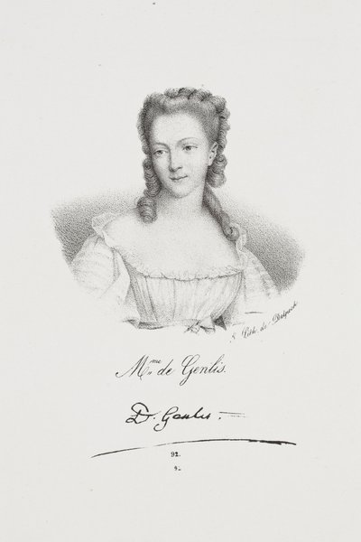Porträt der Schriftstellerin Félicité de Genlis von Francois Seraphin Delpech