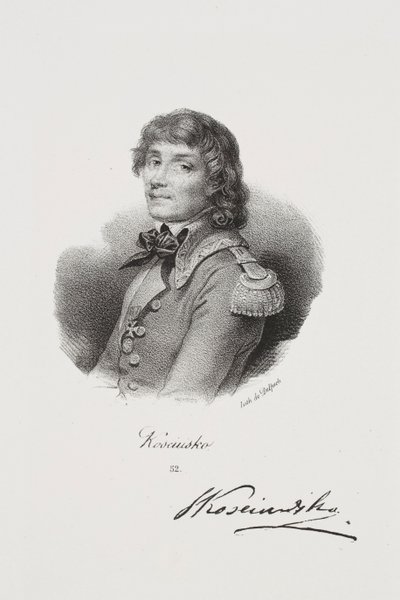 Porträt des Freiheitskämpfers Tadeusz Kościuszko von Francois Seraphin Delpech
