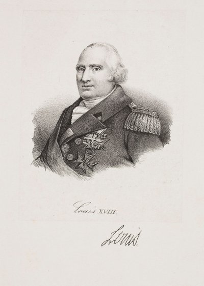Porträt König Ludwigs XVIII. von Francois Seraphin Delpech