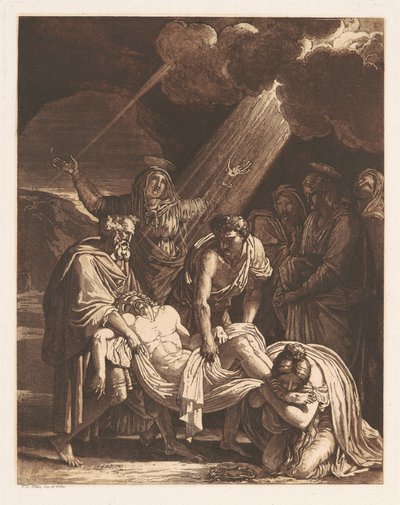 Christus wird zum Grab getragen von Francois Xavier Fabre