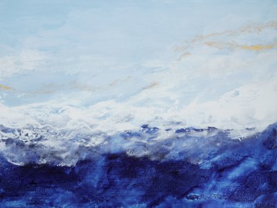 Tiefblaue Ozeanwellen von Françoise Wattré