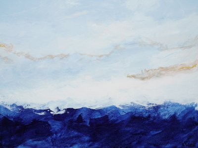 Goldener Blauer Horizont von Françoise Wattré