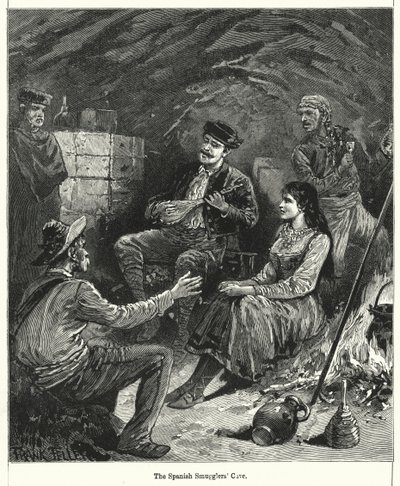 Die Höhle der spanischen Schmuggler von Frank (after) Feller